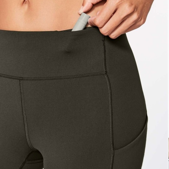 Lululemon Speed Up Crop 21” Legging -Dark Olive Sz 8Like New |Rare 1st Release - Picture 6 of 11